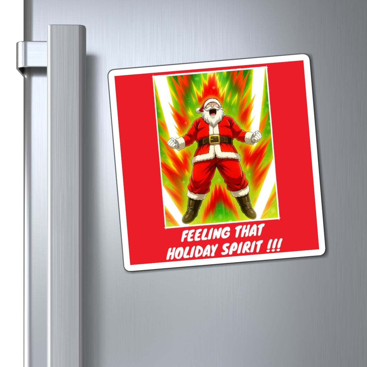 Santa Power-Up Vinyl Magnet