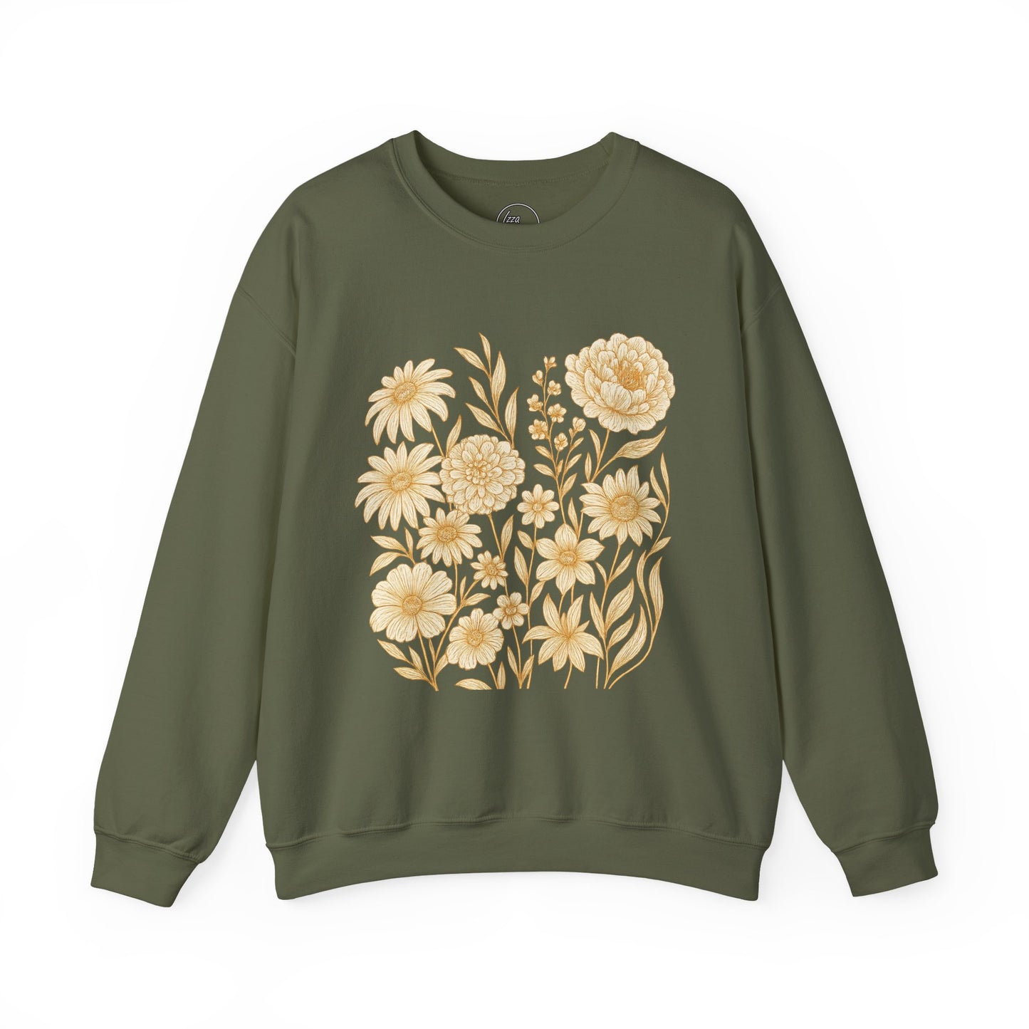 Golden Floral Sweatshirt