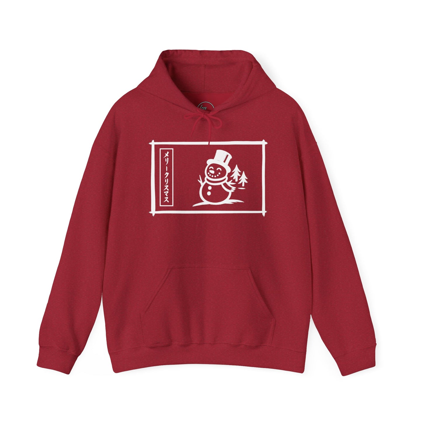 Katakana Christmas Snowman Hoodie