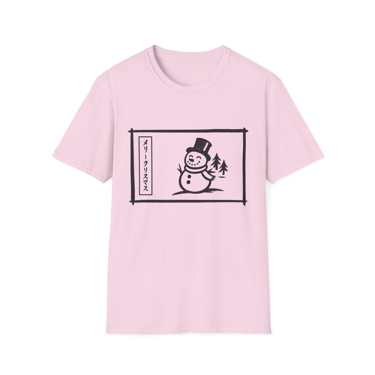 Katakana Christmas Snowman T-Shirt