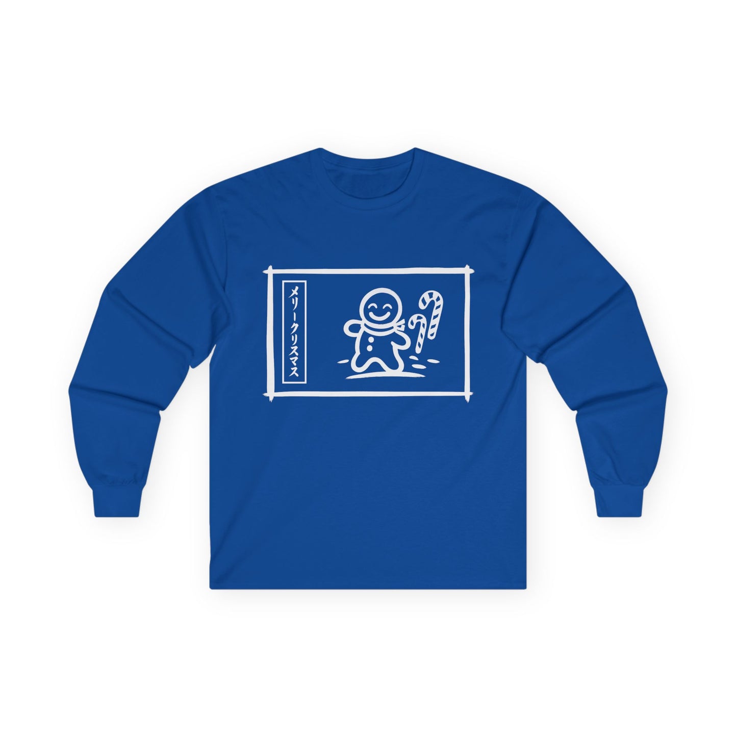 Katakana Christmas Gingerbread Long Sleeve Tee