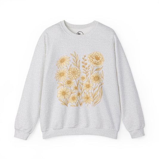 Golden Floral Sweatshirt