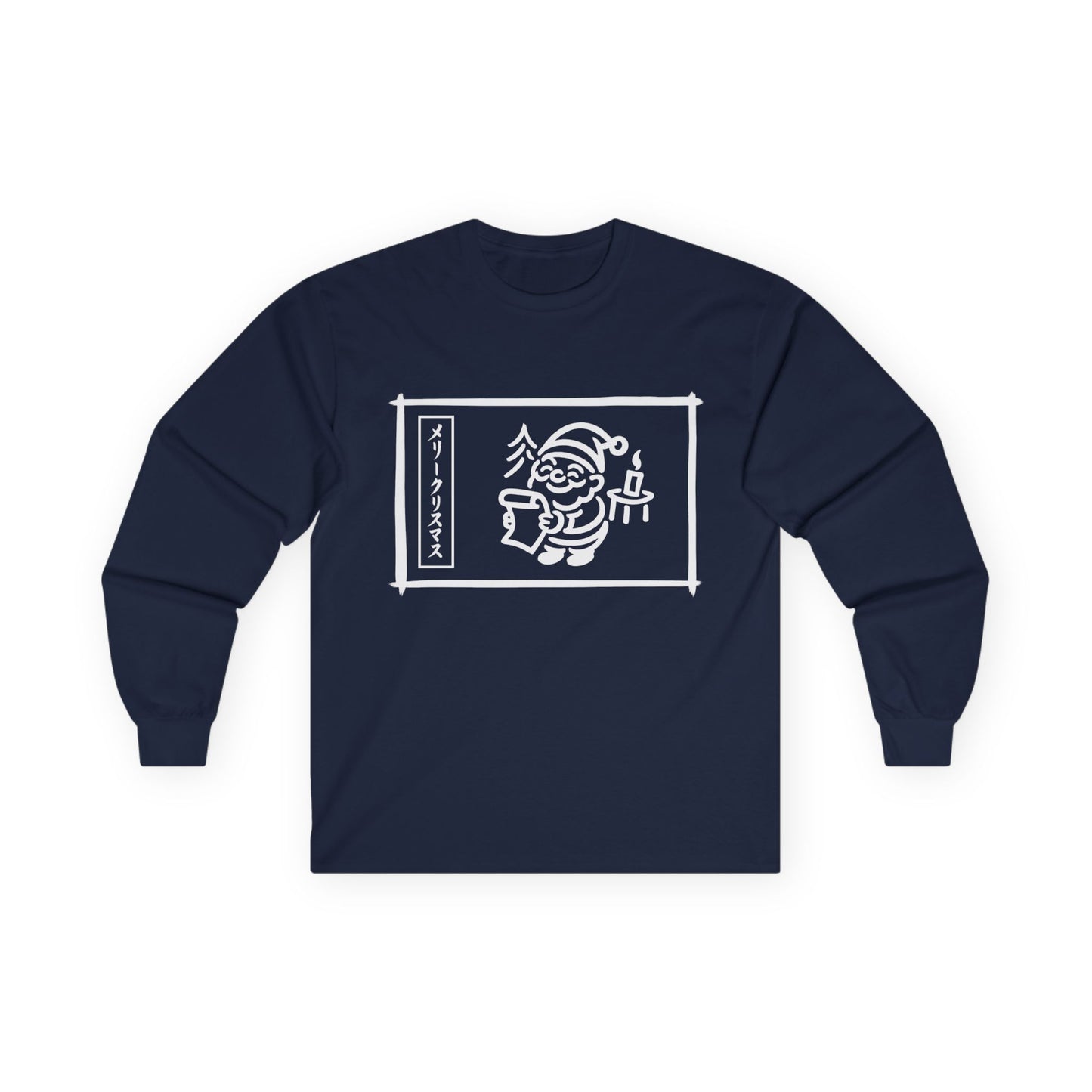 Katakana Christmas Santa Long Sleeve Tee