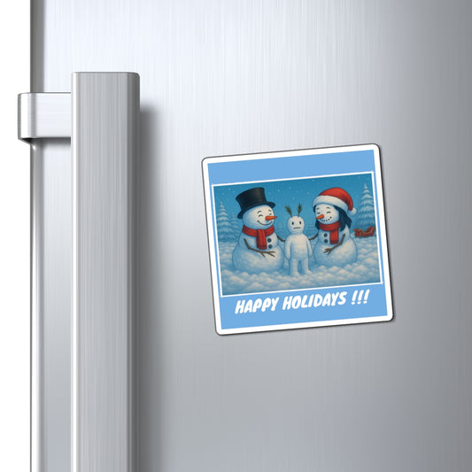 Snowman Vinyl Magnet