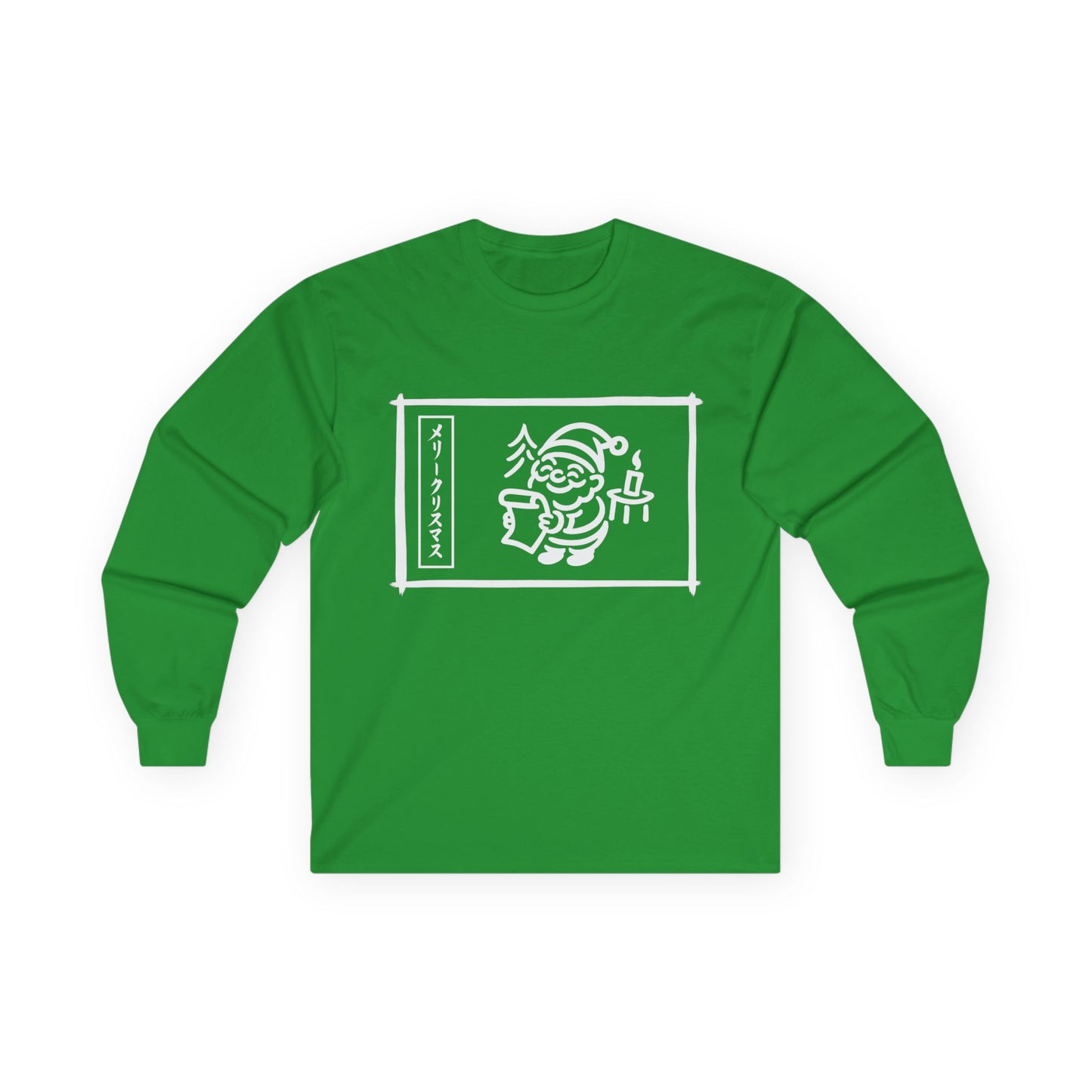 Katakana Christmas Santa Long Sleeve Tee