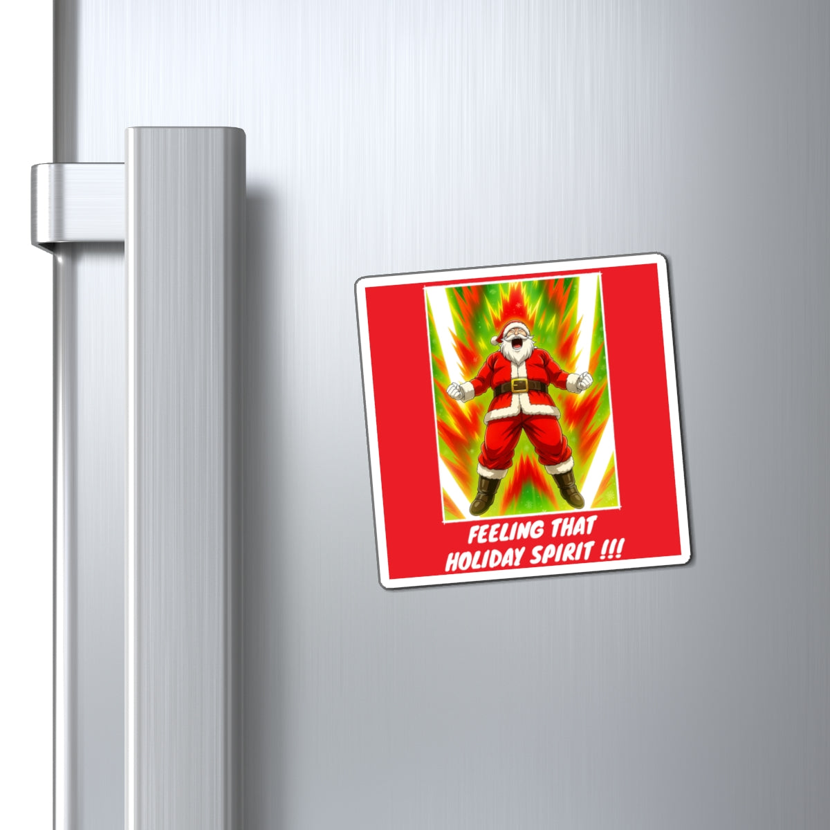 Santa Power-Up Vinyl Magnet