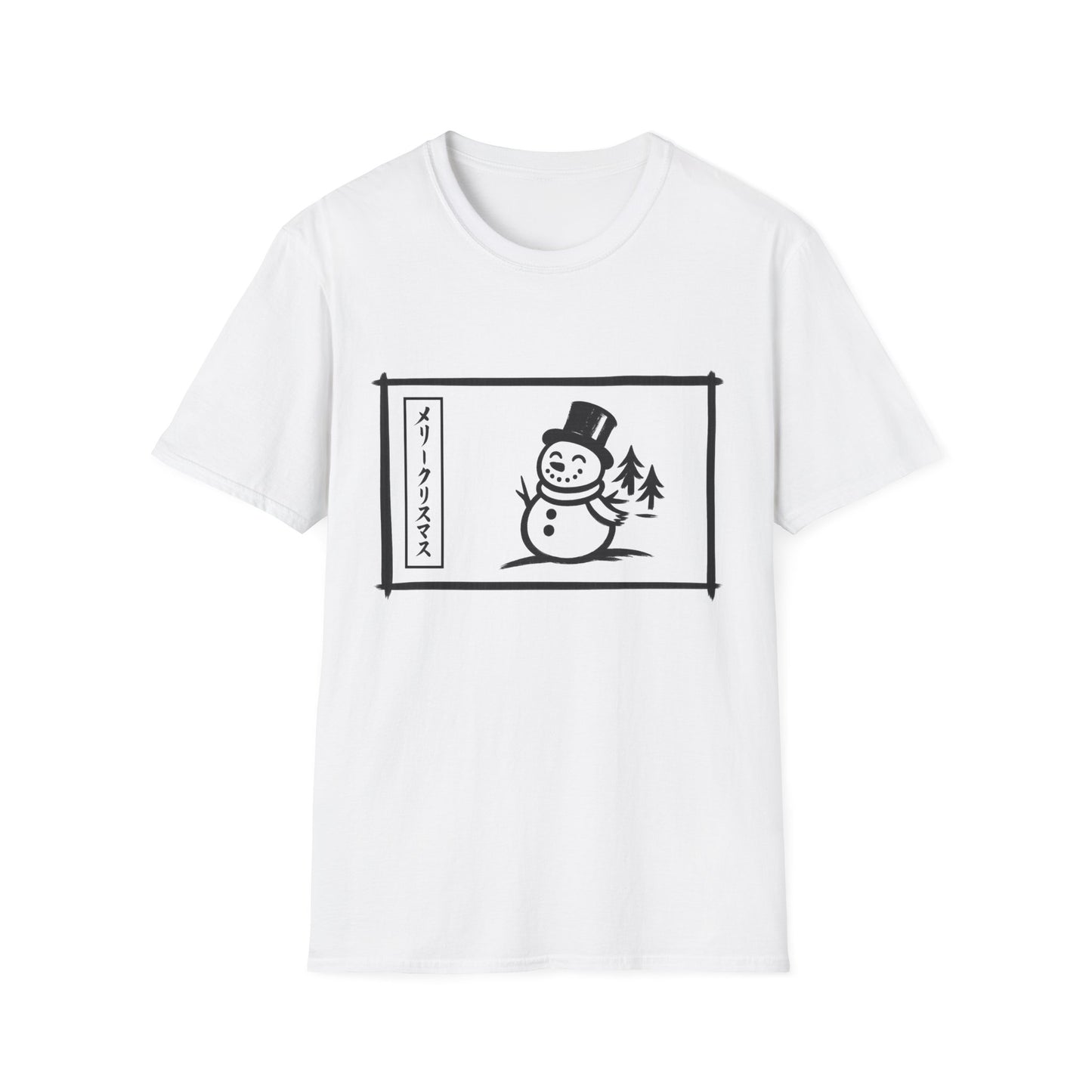Katakana Christmas Snowman T-Shirt