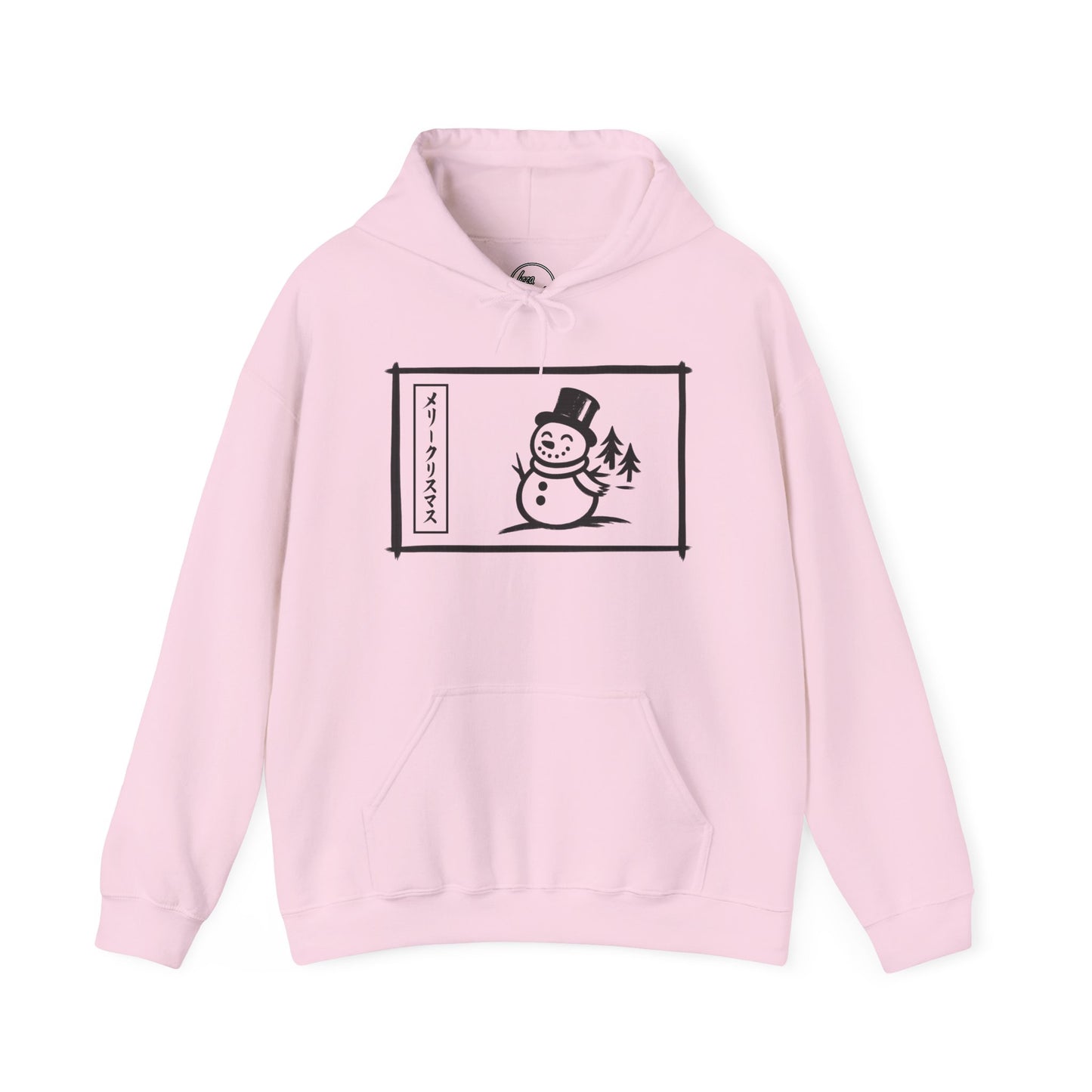 Katakana Christmas Snowman Hoodie