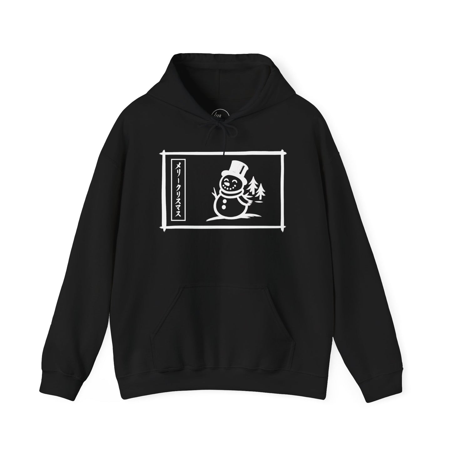 Katakana Christmas Snowman Hoodie