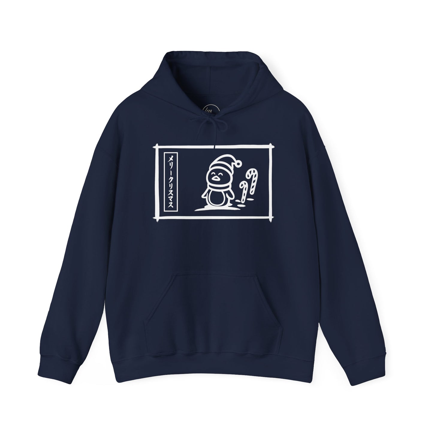 Katakana Christmas Penguin Hoodie