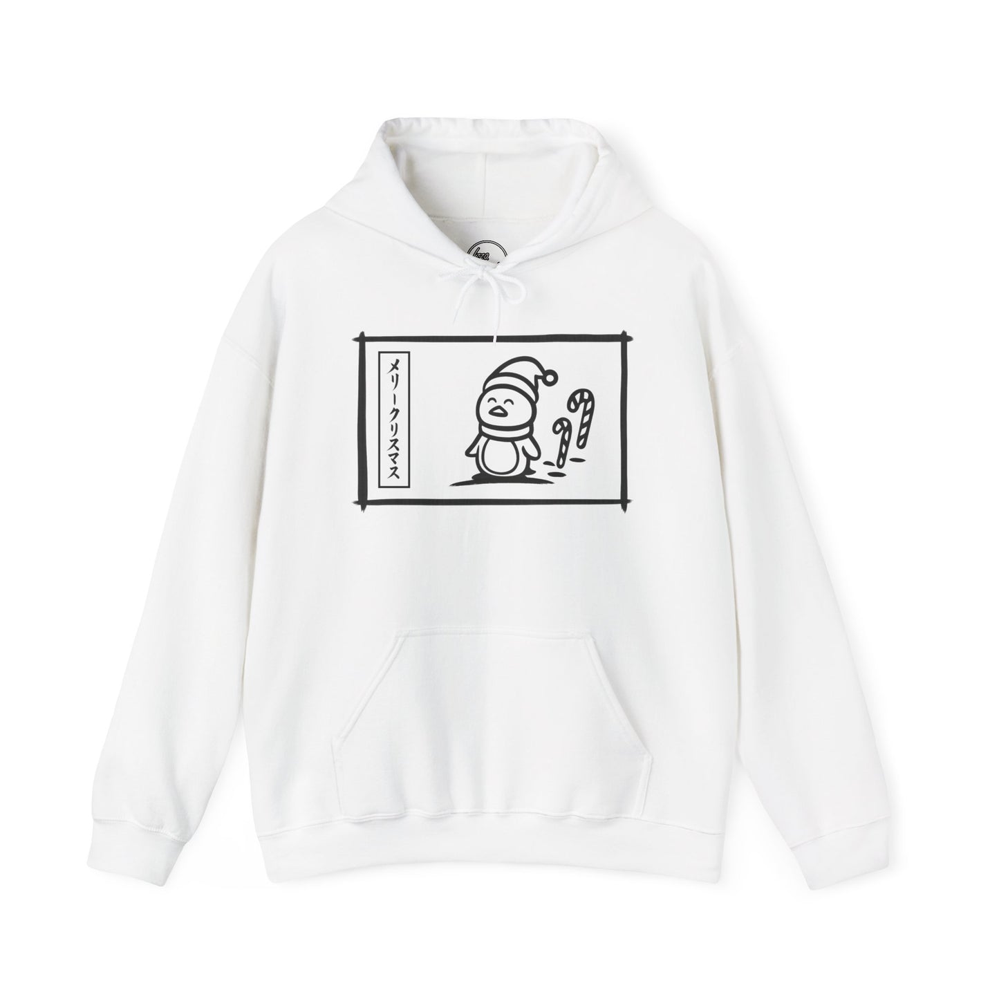 Katakana Christmas Penguin Hoodie