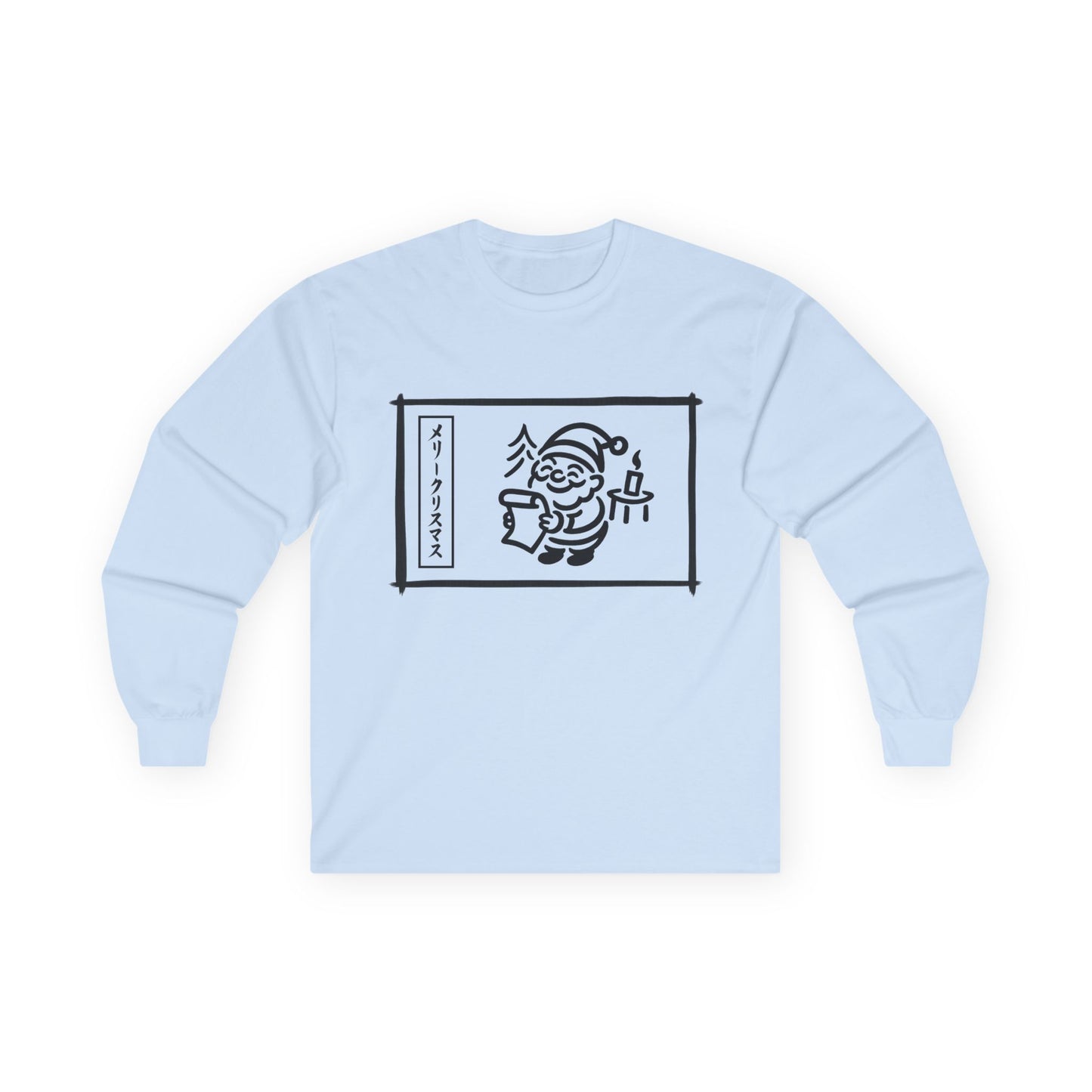 Katakana Christmas Santa Long Sleeve Tee