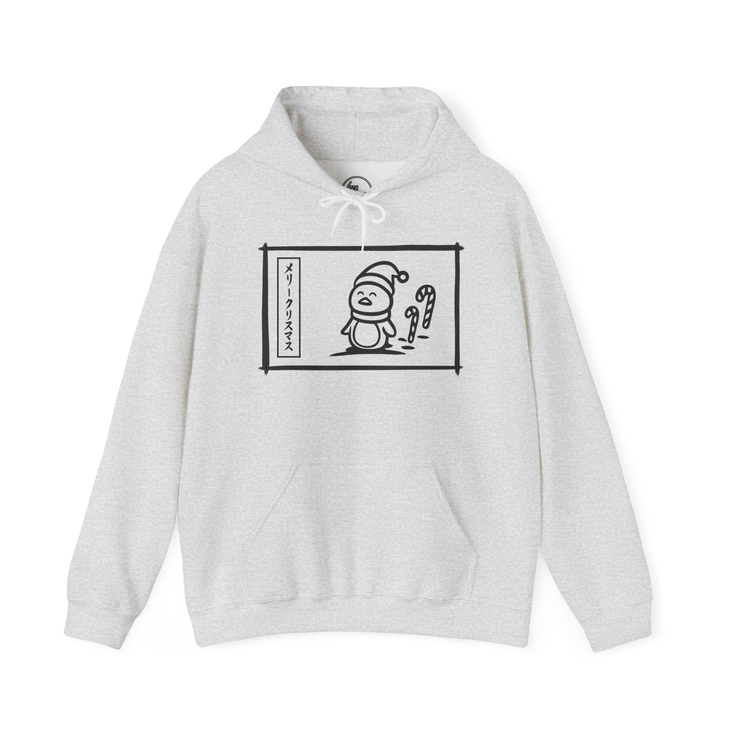 Katakana Christmas Penguin Hoodie