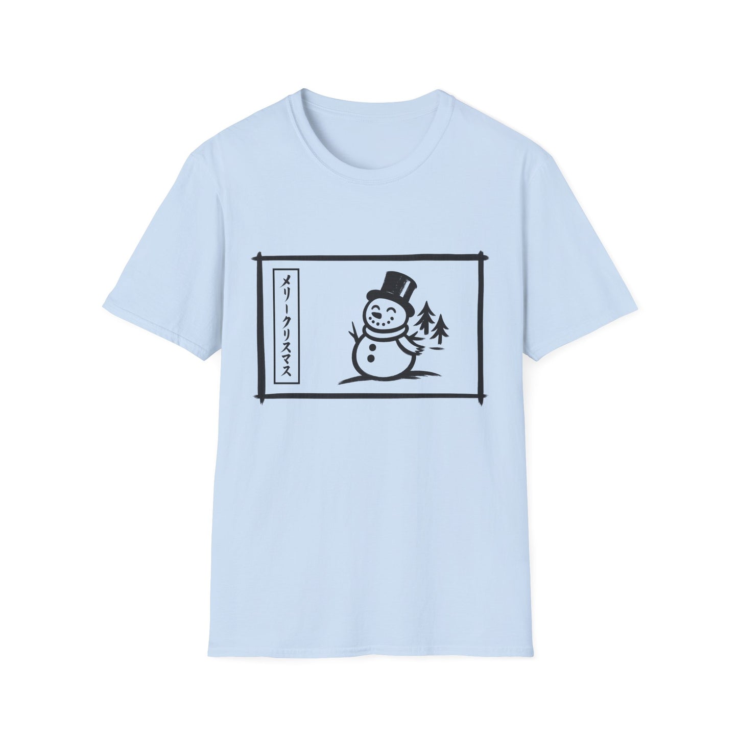 Katakana Christmas Snowman T-Shirt
