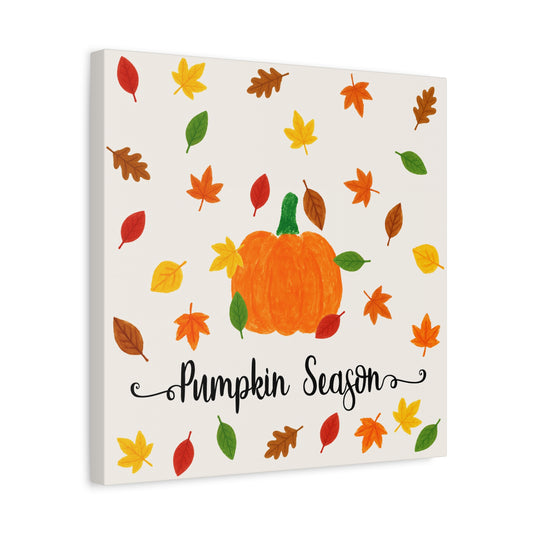 Pumpkin Season Canvas Wall Art