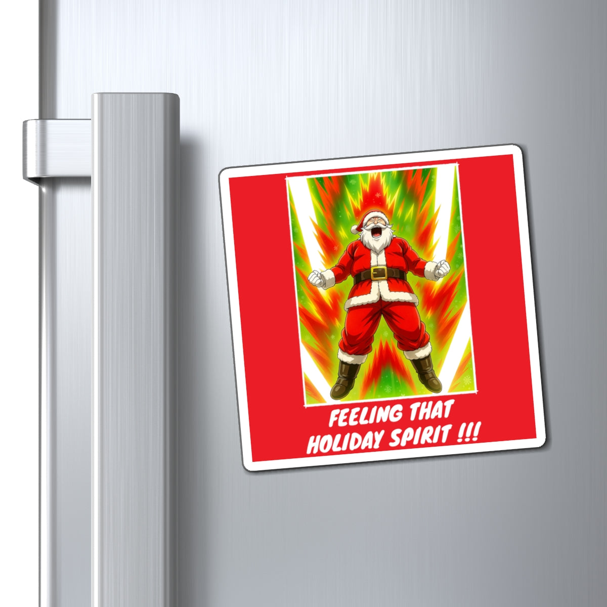 Santa Power-Up Vinyl Magnet